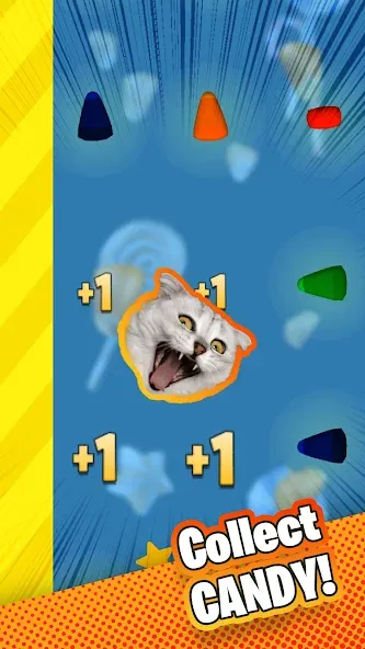 Скачать Candy Cat [MOD: безлимитные жизни и монеты] на телефон — скриншот 2