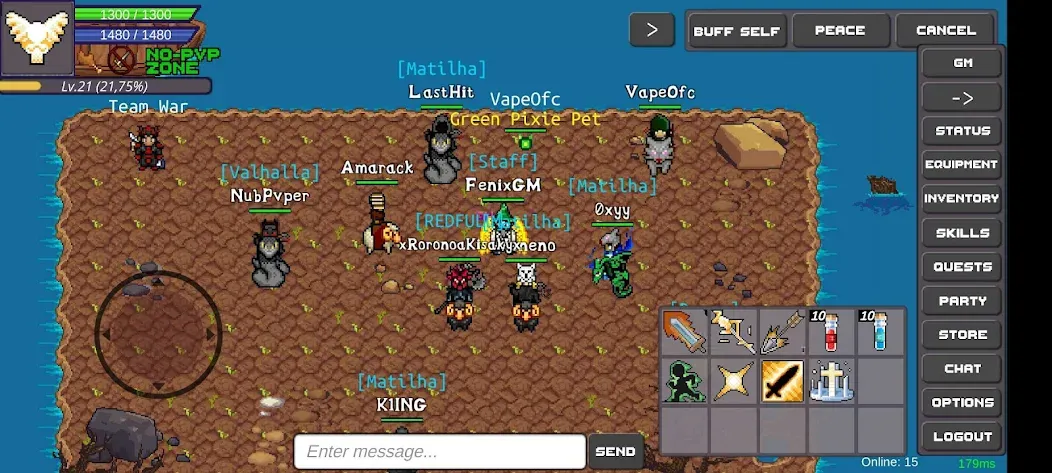 Delta Mmorpg [MOD: безлимитные ресурсы и быстрый прогресс] — Скачать бесплатно (APK) — скриншот 2
