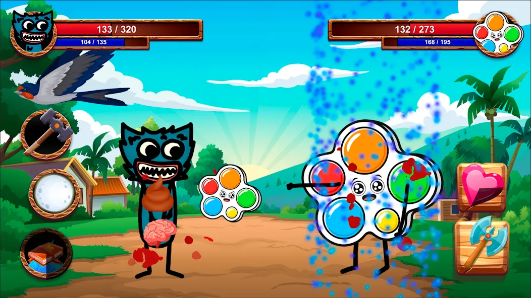 Cartoon Battle [MOD: безлимитные ресурсы и усиленные герои] — Скачать бесплатно (APK) — скриншот 1