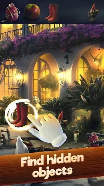 Скачать Hidden Objects: Find items [MOD: безлимитные подсказки и открыты все уровни] — скриншот 1
