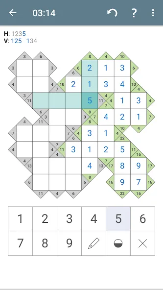 Kakuro (Cross Sums] [MOD: подсказки и все уровни открыты] (Бесплатно / APK) — скриншот 3