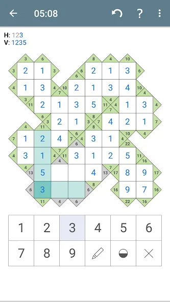 Kakuro (Cross Sums] [MOD: подсказки и все уровни открыты] (Бесплатно / APK) — скриншот 5