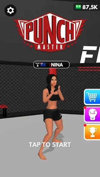 Скачать Punch Master - Punching Game [MOD: сильные удары и быстрый прогресс] — скриншот 1