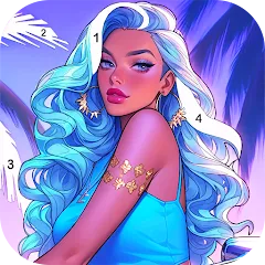 Взломанная Paint Color: Color by number [MOD: бесконечные подсказки и краски] на Андроид