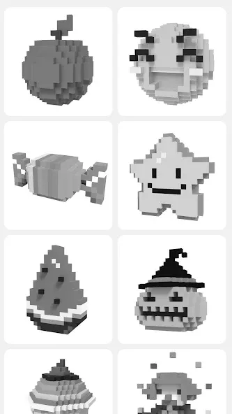 Скачать Pixel.ly 3D [MOD: разблокированы все пиксельные модели] — скриншот 1