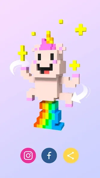 Скачать Pixel.ly 3D [MOD: разблокированы все пиксельные модели] — скриншот 5