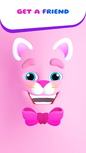 Скачать My Talking Slimy: Cat Friends [MOD: безлимитные монеты и открытые питомцы] на телефон — скриншот 1