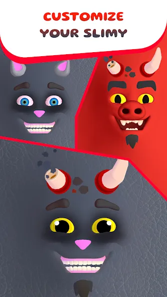 Скачать My Talking Slimy: Cat Friends [MOD: безлимитные монеты и открытые питомцы] на телефон — скриншот 3