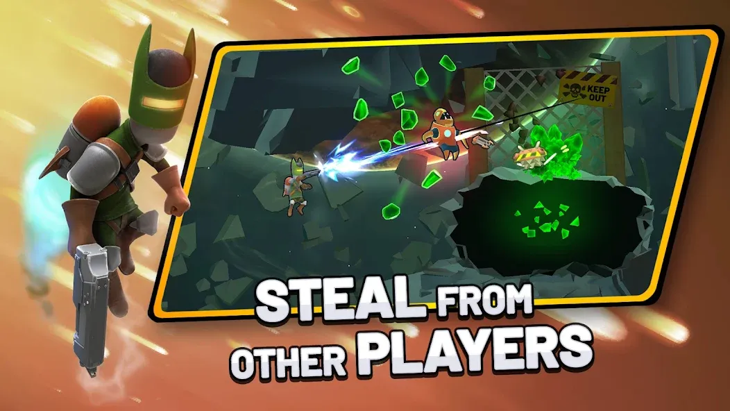 Взломанная Drill Wars [MOD: безлимитные деньги и улучшенные дрели] на Андроид — скриншот 3