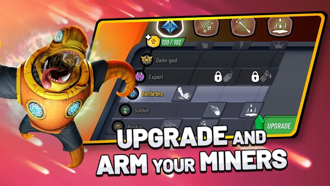 Взломанная Drill Wars [MOD: безлимитные деньги и улучшенные дрели] на Андроид — скриншот 5