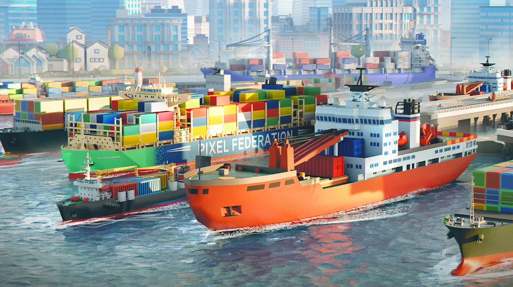 Port City: Ship Tycoon [MOD: безлимитные деньги и ресурсы] — Скачать бесплатно (APK) — скриншот 3