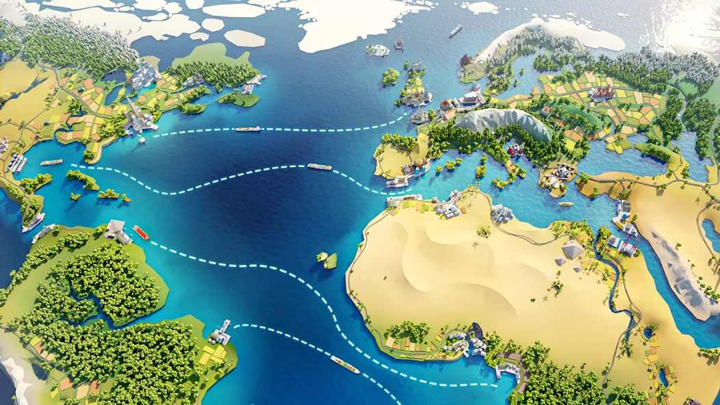 Port City: Ship Tycoon [MOD: безлимитные деньги и ресурсы] — Скачать бесплатно (APK) — скриншот 4