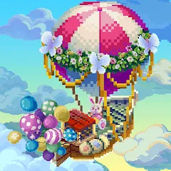 Взломанная Pixel Isle: Art Coloring World [MOD: без рекламы и все раскраски открыты] на Андроид