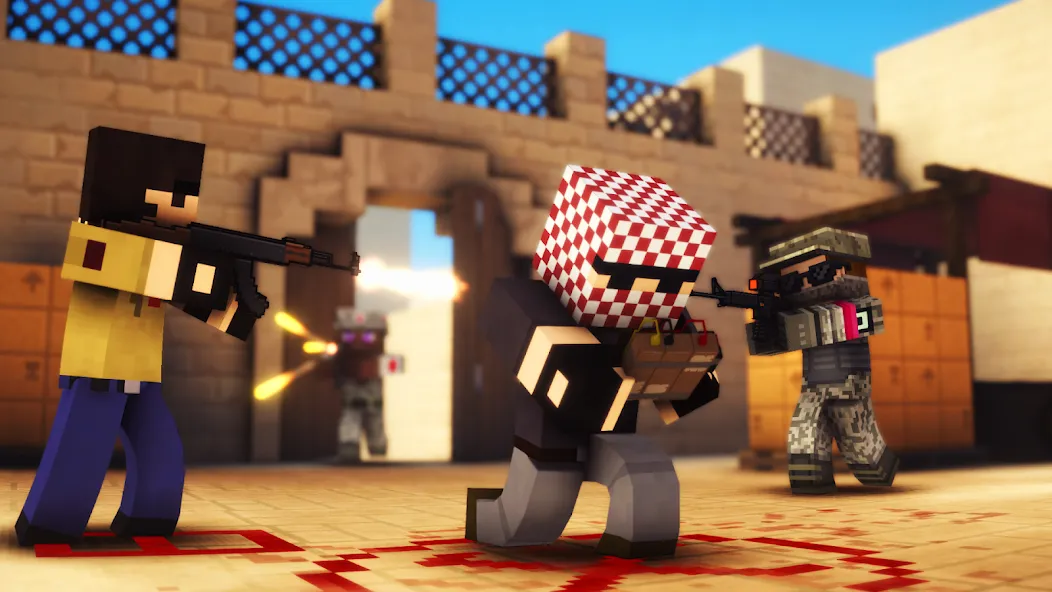 Pixel Strike 3D - FPS Gun Game [MOD: безлимитные монеты и всё оружие] (Бесплатно / APK) — скриншот 1