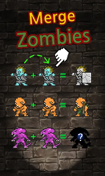 Скачать Grow Zombie VIP : Merge Zombie [MOD: без рекламы и бесконечные монеты] — скриншот 1