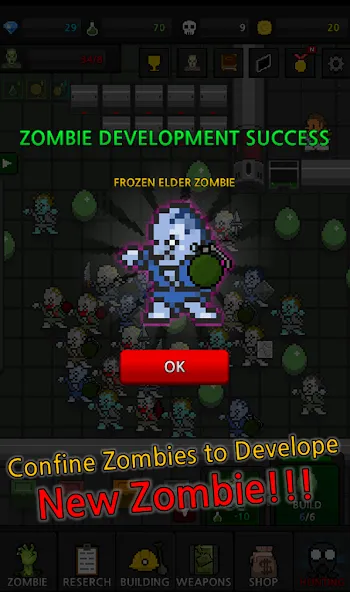 Скачать Grow Zombie VIP : Merge Zombie [MOD: без рекламы и бесконечные монеты] — скриншот 4