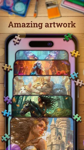 Jigsaw puzzles 2: Puzzle game [MOD: безлимитные подсказки и монеты] — Скачать бесплатно (APK) — скриншот 2