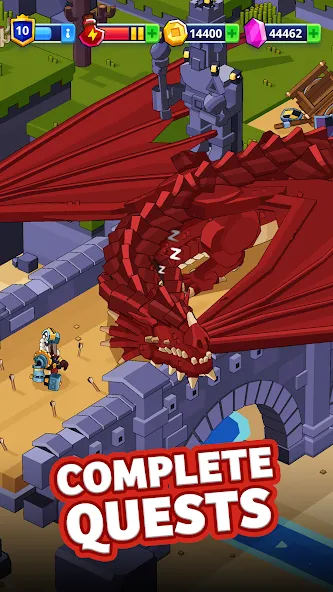 Скачать Medieval Merge: Epic Adventure [MOD: безлимитные ресурсы и энергия] — скриншот 2
