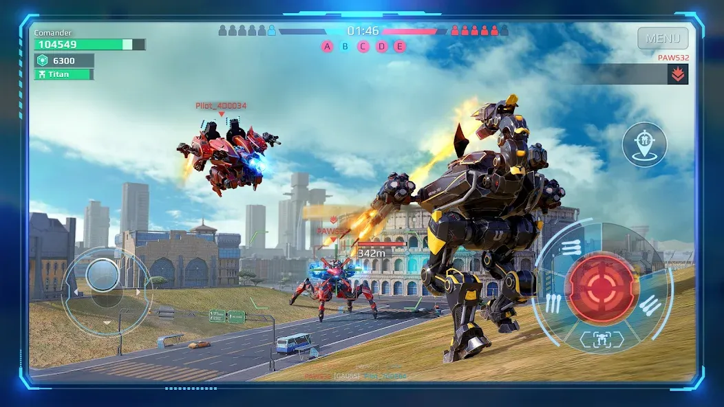 Скачать War Robots Multiplayer Battles [MOD: безлимитные ресурсы и усиленные роботы] — скриншот 4