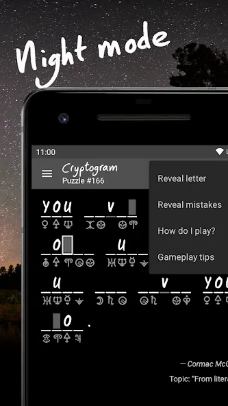 Взломанная Cryptogram - puzzle quotes [MOD: открыты все цитаты и подсказки] на Андроид — скриншот 4