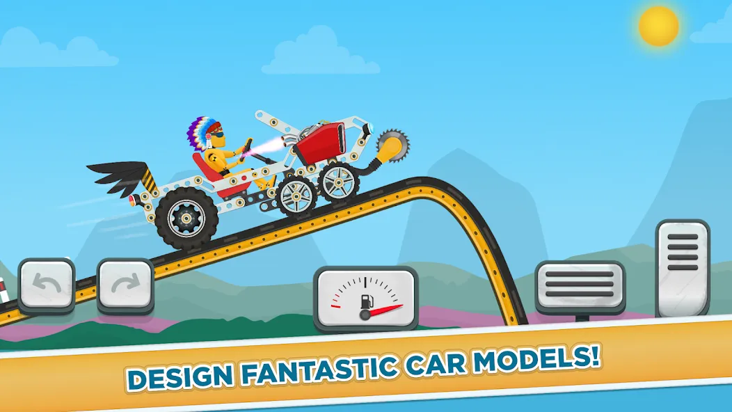 Скачать Car Builder & Racing for Kids [MOD: много денег и все машины открыты] — скриншот 1