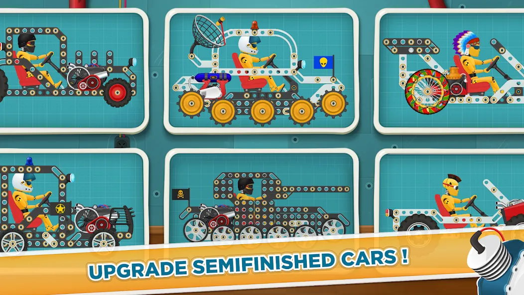 Скачать Car Builder & Racing for Kids [MOD: много денег и все машины открыты] — скриншот 2