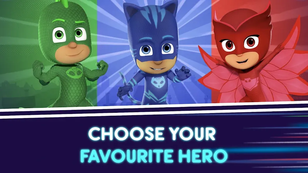 Скачать PJ Masks™: Moonlight Heroes [MOD: безлимитные деньги и все герои] на телефон — скриншот 3
