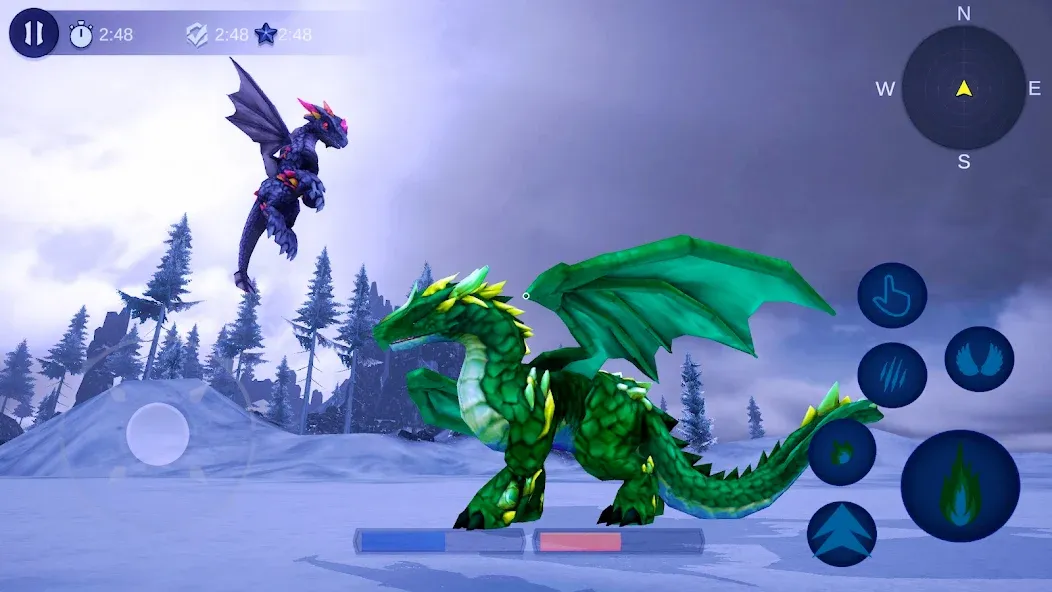 Скачать Magical Dragon Flight Games 3D [MOD: все драконы разблокированы] на телефон — скриншот 5