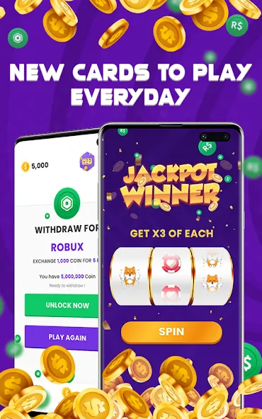 Spinbux - Robux [MOD: бесконечные монеты и быстрые награды] — Скачать бесплатно (APK) — скриншот 4