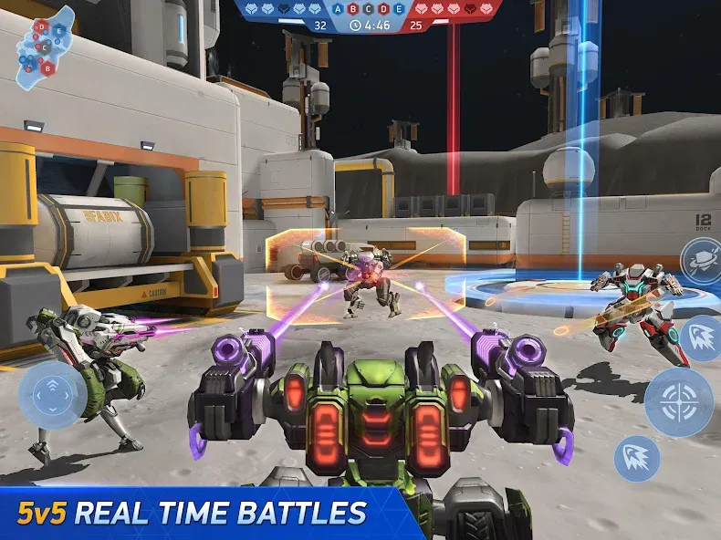 Скачать Mech Arena - Shooting Game [MOD: безлимитные ресурсы и улучшенное оружие] — скриншот 2