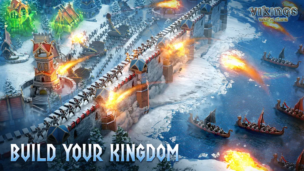 Vikings: War of Clans [MOD: безлимитные ресурсы и ускоренное развитие] — Скачать бесплатно (APK) — скриншот 3