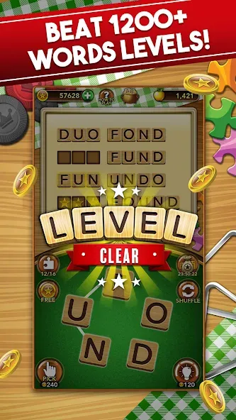 Word Collect - Word Games Fun [MOD: без рекламы и безлимитные подсказки] (Бесплатно / APK) — скриншот 2