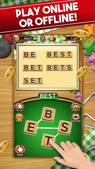 Word Collect - Word Games Fun [MOD: без рекламы и безлимитные подсказки] (Бесплатно / APK) — скриншот 4