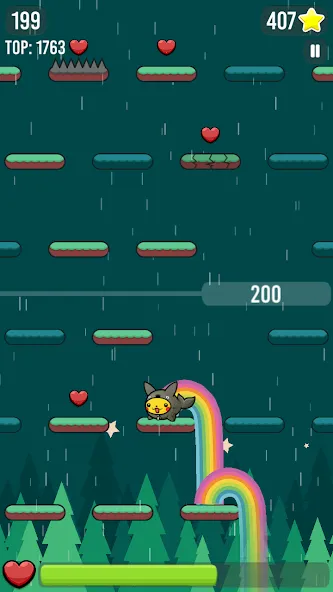 Скачать Happy Hop: Kawaii Jump [MOD: безлимитные жизни и открыты все скины] на телефон — скриншот 3