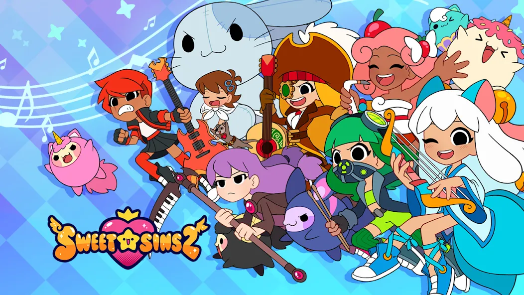 Sweet Sins 2 Rhythm Music Game [MOD: открыты все песни и уровни] (Бесплатно / APK) — скриншот 1