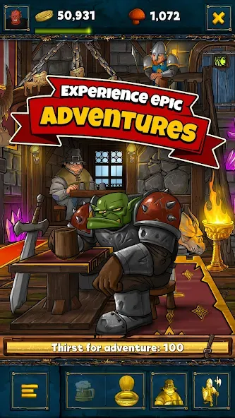 Скачать Shakes & Fidget - The RPG [MOD: безлимитные ресурсы и быстрая прокачка] — скриншот 2