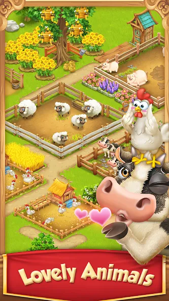 Взломанная Village and Farm [MOD: безлимитные деньги и ресурсы] на Андроид — скриншот 2