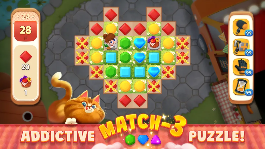Delish Match : Match3 & Design [MOD: безлимитные монеты и жизни] — Скачать бесплатно (APK) — скриншот 1