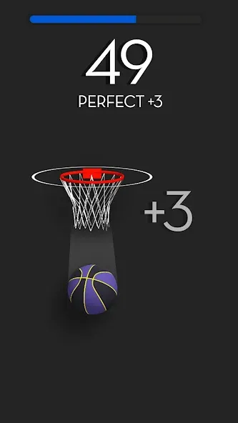 Dunk Stroke-3D Basketball [MOD: безлимитные деньги и все мячи] на Андроид — скриншот 2