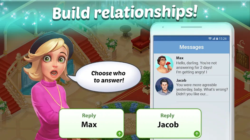 Family Hotel: love & match-3 [MOD: безлимитные монеты и жизни] на Андроид — скриншот 5