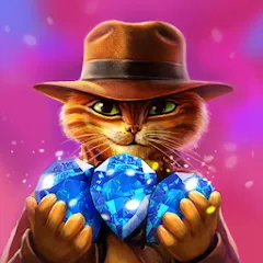 Скачать взлом Indy Cat: Match 3 Adventure [MOD: безлимитные жизни и усиленные бустеры]