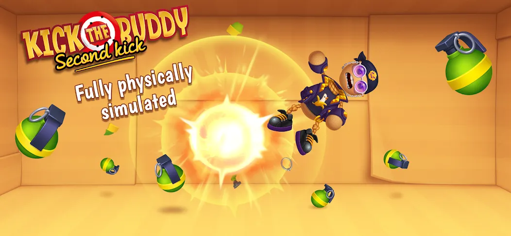 Kick the Buddy: Second Kick [MOD: безлимитные деньги и оружие] на Андроид — скриншот 1