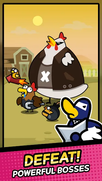 Duck vs Chicken : Idle Defense [MOD: безлимитные деньги и усиленная защита] (Бесплатно / APK) — скриншот 4