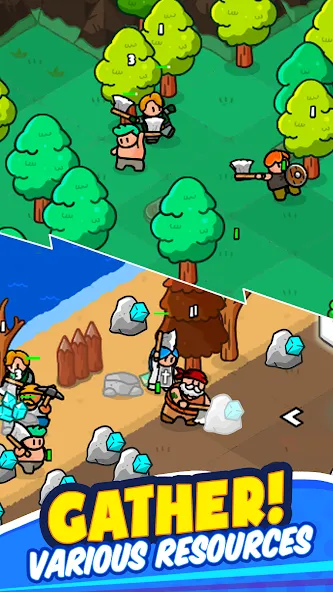 Rumble Heroes - Adventure RPG [MOD: безлимитные деньги и усиленные герои] последняя версия — скриншот 2