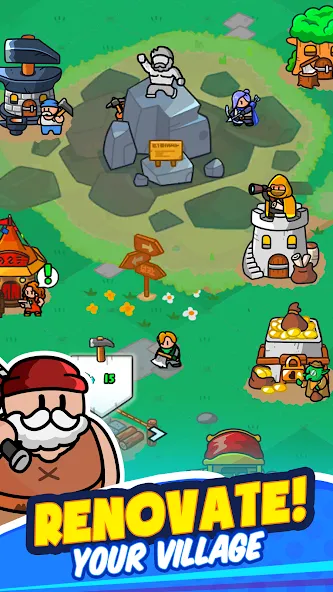 Rumble Heroes - Adventure RPG [MOD: безлимитные деньги и усиленные герои] последняя версия — скриншот 3