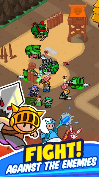 Rumble Heroes - Adventure RPG [MOD: безлимитные деньги и усиленные герои] последняя версия — скриншот 5
