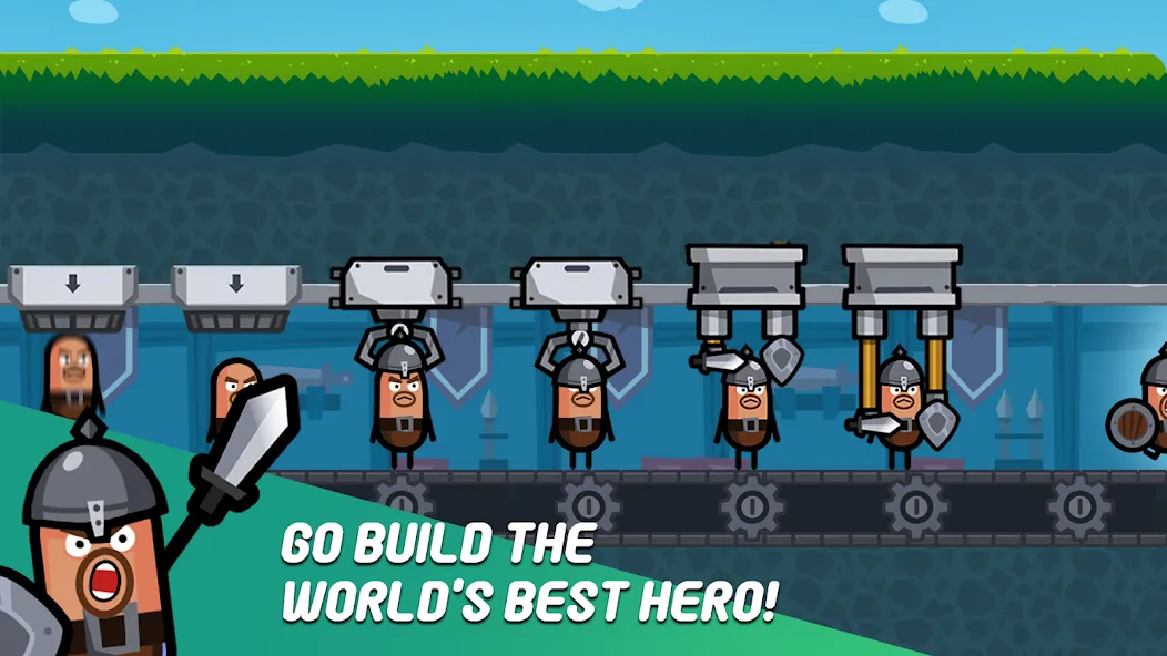 Hero Factory - Idle tycoon [MOD: много денег и все герои] (Бесплатно / APK) — скриншот 1