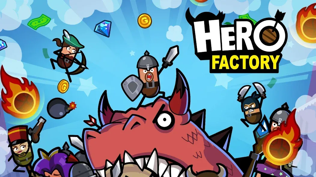 Hero Factory - Idle tycoon [MOD: много денег и все герои] (Бесплатно / APK) — скриншот 3