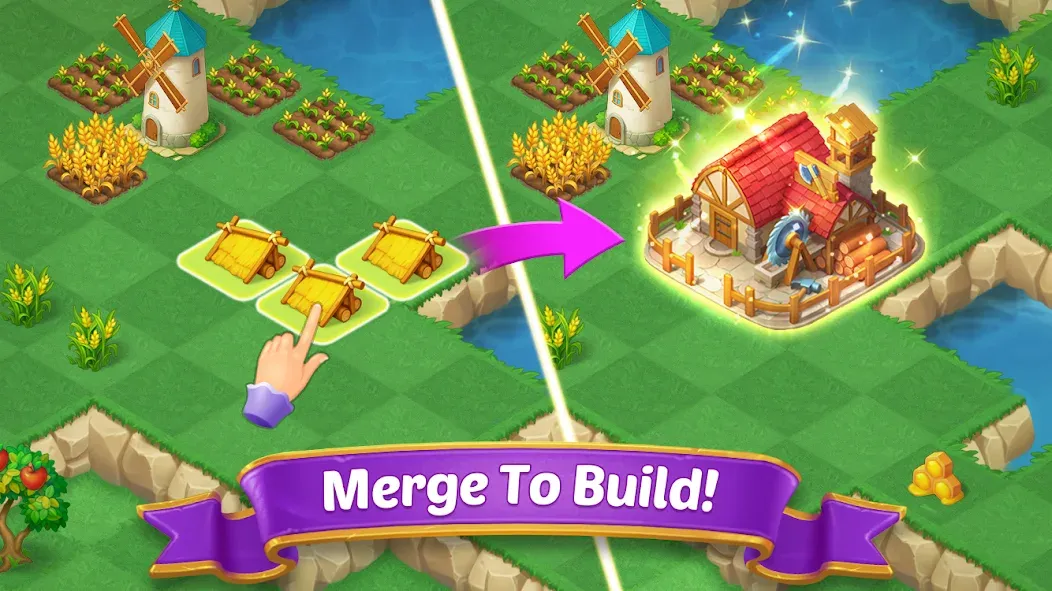 Скачать Merge Castle: Match 3 Puzzle [MOD: безлимитные монеты и открытые уровни] — скриншот 3