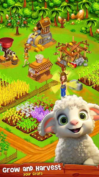 Country Valley Farming Game [MOD: безлимитные монеты и ресурсов] (Бесплатно / APK) — скриншот 1